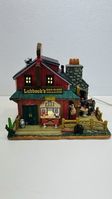 Lemax  Lubbock s Bar B  Que  # 55950 Retired 2015 Brand New ! Excellent!