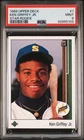 1989 Upper Deck #1 KEN GRIFFEY JR RC Star Rookie Base PSA 9 MINT