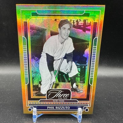 Phil Rizzuto Gold Parallel /10 2025 Panini Three and Two Baseball #131 Yankees