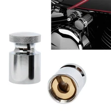 Chrome Kn Choke Knob Cover For Sportster Dyna Electra Glide Softail FXSTS