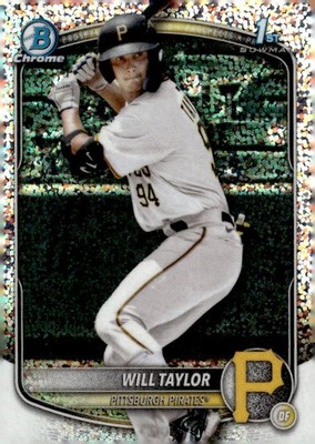 2025 Bowman Chrome #BCP-179 Will Taylor Prospects Speckle #/299