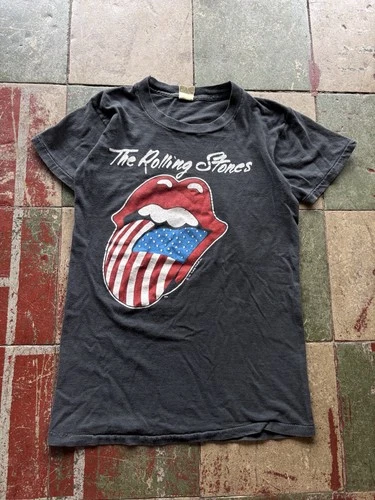 Rolling Stones North American Tour Band Tee Shirt S 1980s vintage concert t-shirt, vintage, single stitch, B+ condition