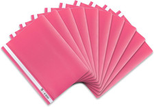 Elba 100742 File Folder A4 Pack of 10 Plastic for Modern 31 X 22,8 X 0,3 Cm Pink