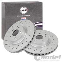 2X A.B.S. Bremsscheiben 330Mm Vorne Passend FüR MERCEDES-BENZ E-KLASSE Sl