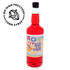 Hypothermias PEACH Flavor Syrup 🍧 Snow Cone machine Shaved Ice Syrup QUART
