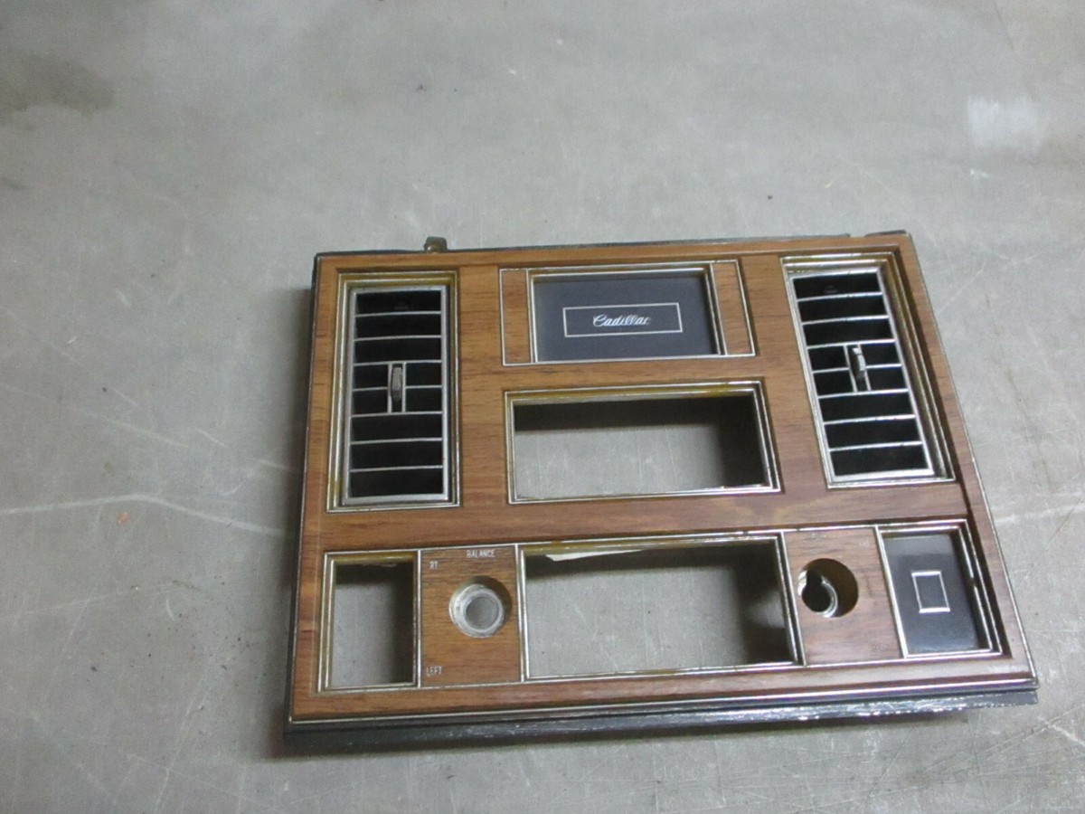 Dash Radio Bezel Cadillac Eldorado 79 80 81 82 83 84 85 Wood Grain