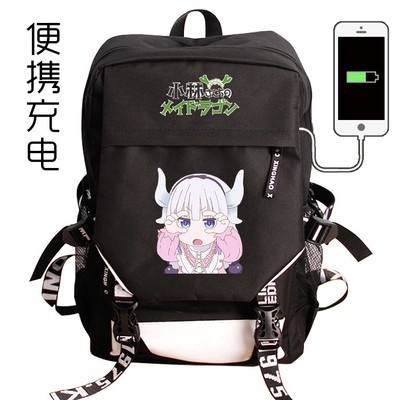 black anime backpack