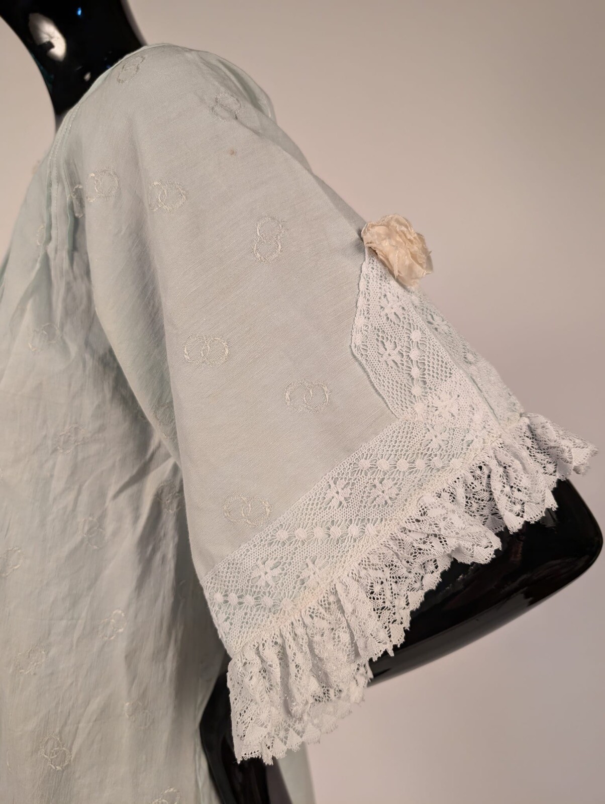 WEDDING RING PATTERN VICTORIAN JACKET W LACE FR T… - image 2