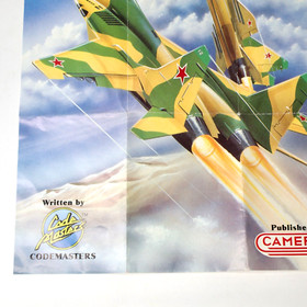 Nintendo NES Mig 29 Soviet Fighter Camerica Codemasters POSTER ONLY VGC