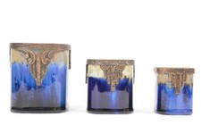 French Vases Gustave De Bruyn Fils Trio Circa 1920