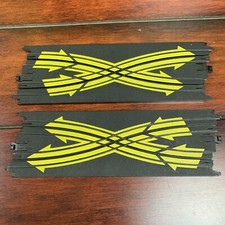 2 Vintage Tyco Slot Car Tracks 229mm 9" STR Lane Changer B5841/3039