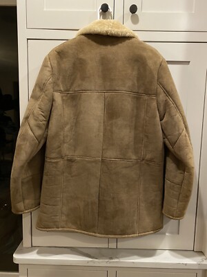 RARE Vintage Knights Tailor Ltd Tan Sheepskin Jacket 40 