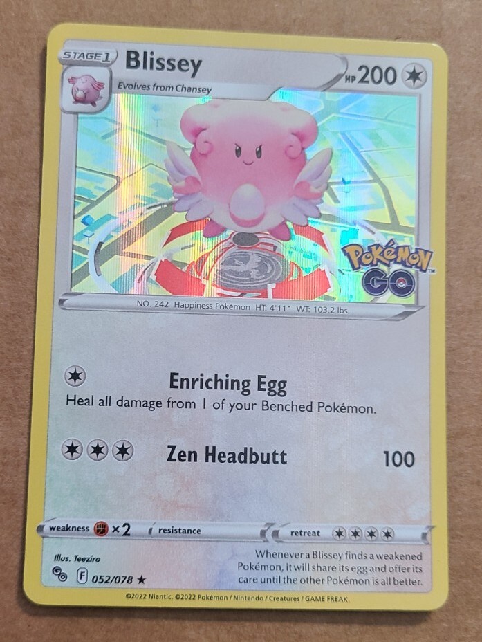 blissey pokemon go card Blissey - Pokemon GO [HOLO]