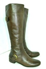 NINE WEST VINTAGE AMERICA BROWN GENUINE LEATHER BOOTS SIZE 7 M
