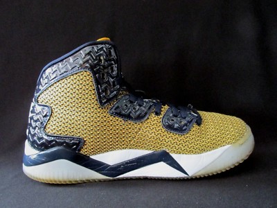 Nike Jordan SHO-Nuff NY Gold Navy 819952-706 Basketball Shoes