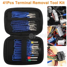41Pcs Pin Extractor Tool Terminal Ejector Connector Removal Kit Protective Bag