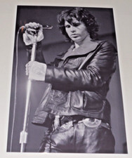 Large Jim Morrison The Doors on Stage in Leather 1968 with Mic Poster 19"x13"