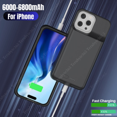 Slim Battery Case For iPhone 15 14 11 8 XR Rechargeable Fast Charger Power Bank