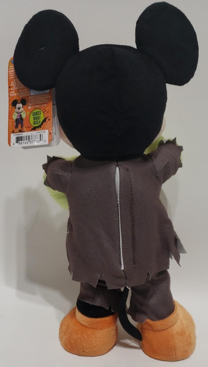 Disney Mickey Halloween Dancing Zombie Musical Working Plush