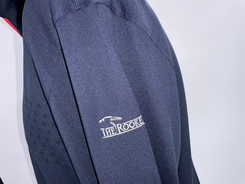 Pullover de golf Puma Volition 1/4 cremallera para hombre L azul elástico colonia GC YGI A3-216 Foto 4 de 4