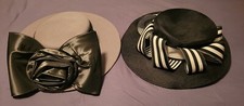 Woman's vintage Wool Doelskin Geo Bollman Fashion Hat  B Michael Straw Hat Lot
