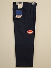 BOY'S SCHOOL UNIFORM SIMPLY BASIC NAVY PANT SIZE 10 HUSKY KNEE REINFORCEMENT NEW