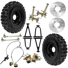 Go Kart Front Suspension Swingarm 6" Wheel Hub Spindle Rotor Kit Taotao ATV Quad