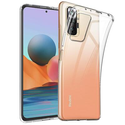 Schutzhülle Für Xiaomi Redmi Note 10 Pro Handy Tasche Slim Cover Case Hülle klar