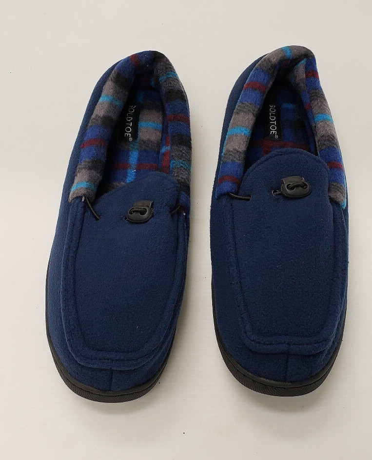 Gold Toe Mens Slippers Navy Blue size 12 Brand New