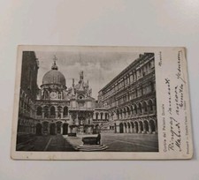 Cartolina Venezia 1900 Cortile del Palazzo Ducale