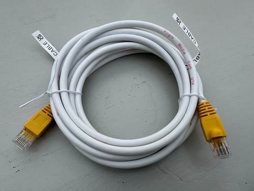 New and unused 3 metre Virgin Media Ethernet Cable Cat6 UTP