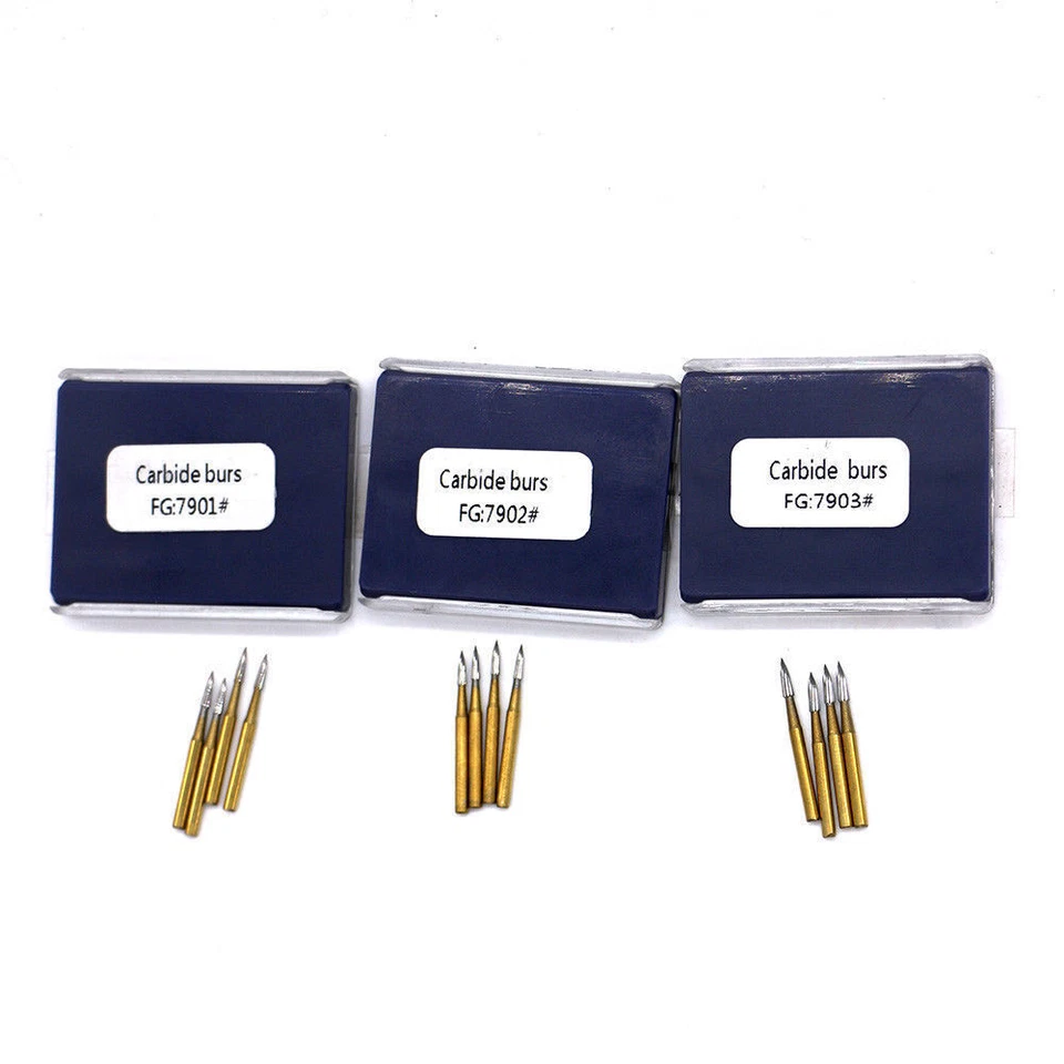 Fresas dentales de carburo de tungsteno de alta velocidad acabado de recorte agarre de fricción Foto 3 de 4