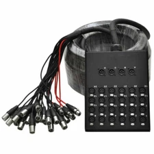 SACB-24x4X100 Channel XLR Low Profile Circuit Board Snake Cable - 100 Feet