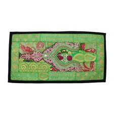 Vintage Embroidered Patchwork Indian Tent Decoration Tapestry Wall Hanging Aj