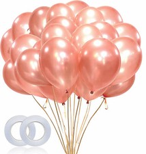100 LUFTBALLONS ROSEGOLD Helium Luft Party Rose Deko Geburtstag Hochzeit Ø30cm