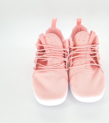 6888 Jordan Girls Air Jordan First Class Bleached Coral/LT Orewood BRN Size 2Y - Picture 7 of 10