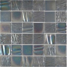 Mosaico Piastrella ceramica bagno parete cucina nero doccia 14-0003_f |10 foglie