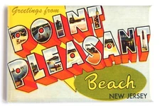 Greetings from Point Pleasant Beach New Jersey FRIDGE MAGNET travel souvenir