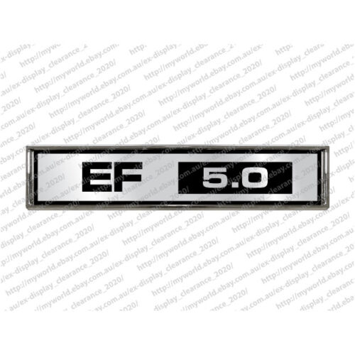 #1304 BADGE TO SUIT FORD EF 5.0 CHROME CAR EMBLEM  - Picture 1 of 2