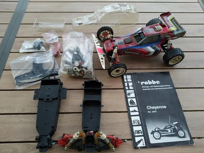2 x Buggy RC 1/10 vintage Robbe cheyenne (ayk kyosho tamiya team associated losi - Photo 1/4