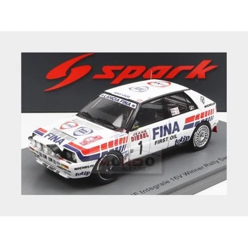 1:43 SPARK Lancia Delta Hf Integrale 16V Fina #1 Winner Rally Sanremo 1991 S9008 - Immagine 2 di 2