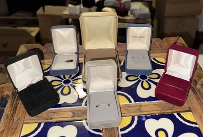 Lot of 6 Vintage Jewelry Boxes Presentation/Display Boxes