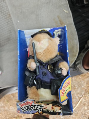 Gemmy Dancing Hamster Rare 2002 ''Officer Ron  Bad Boys NIB Read
