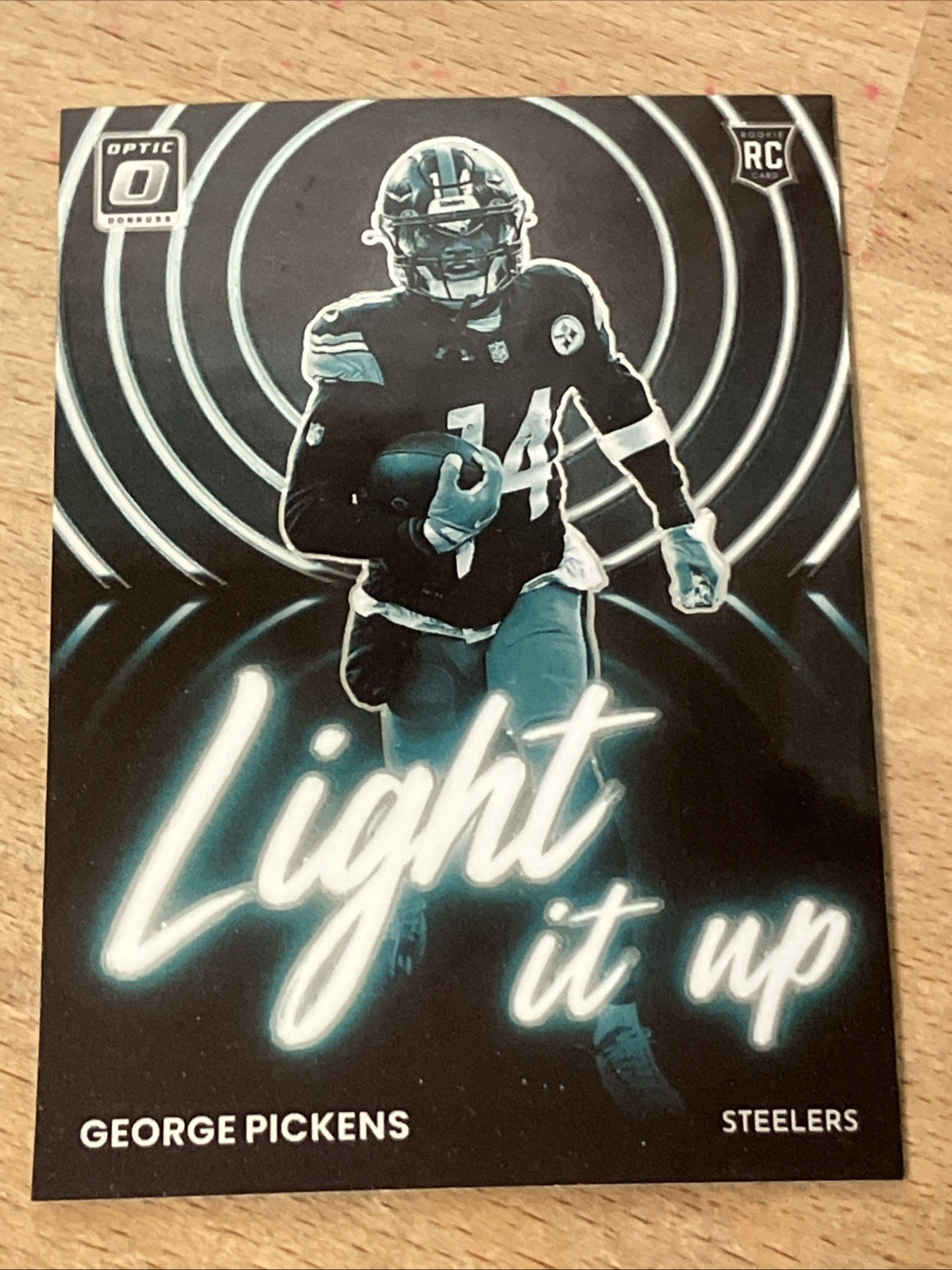 2022 Donruss Optic Light It UP George Pickens Rookie RC #LU-15 Cowboys Steelers