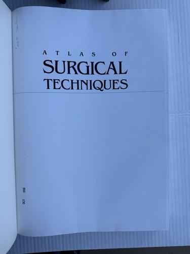 Marvin L. Gliedman Atlas of Surgical Techniques Medical Atlas-Hardback Book - Picture 5 of 8