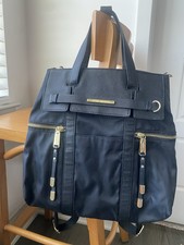Steve Madden Black Backpack Gold Hardware Zip Women's with Inner  Outer Pockets