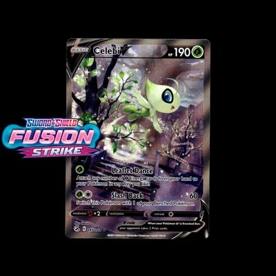 celebi v pokemon card 245/264 CGC 9 clear acrylic holder that perfectly accentuates the stunning visual design and character artwork Celebi V (Alternate Full Art)