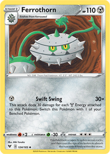 Pokemon - Ferrothorn - 124/185 - Vivid Voltage - NM/M