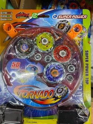 Metal Master Fusion Rapidity Fight Beyblade Battle W/ Stadium Launcher