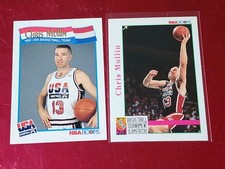 (2) 1991-92 NBA Hoops - Chris Mullin #581 Team USA 🇺🇸 + 92 Hoops Dream Team 